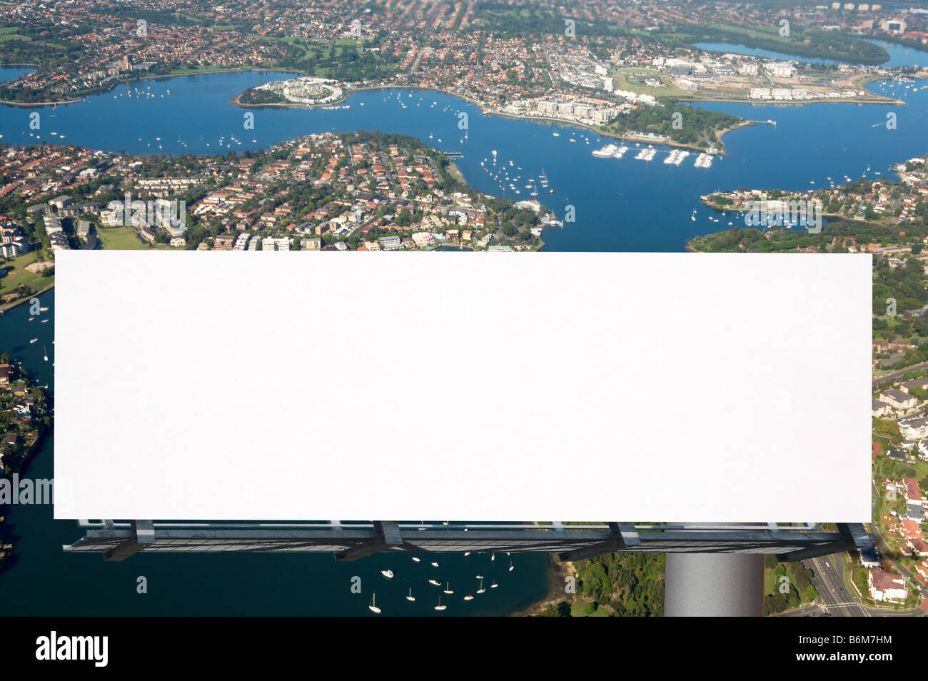 white blank billboard Stock Photo - Alamy