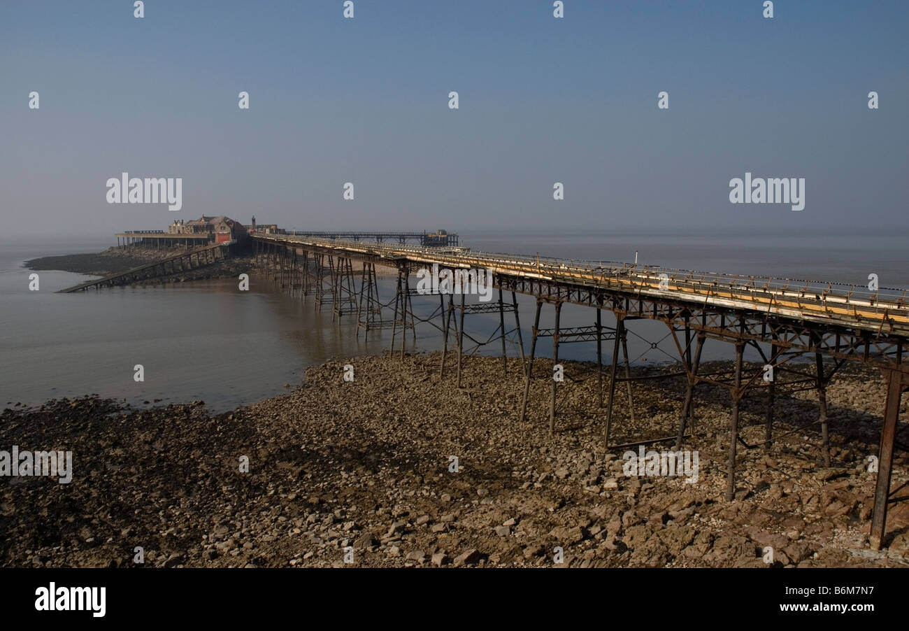 Birnbeck Pier, Weston-Super-Mare, Somerset, England. Stock Photo