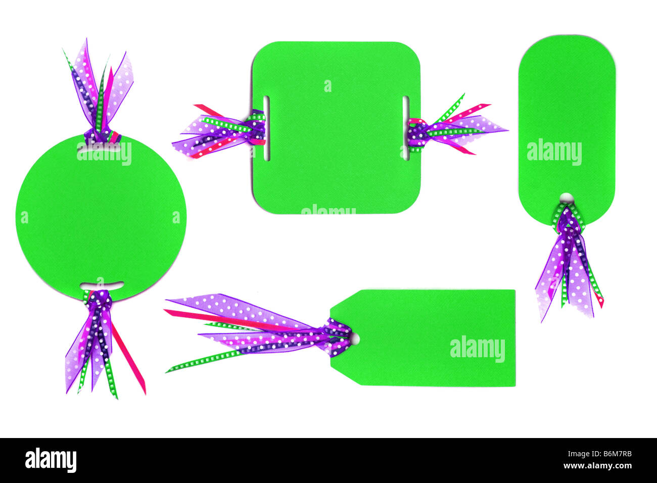 Handcrafted Textured Paper Tags With 3D Ribbon Attached Perfect for Online Digital Scrapbooking