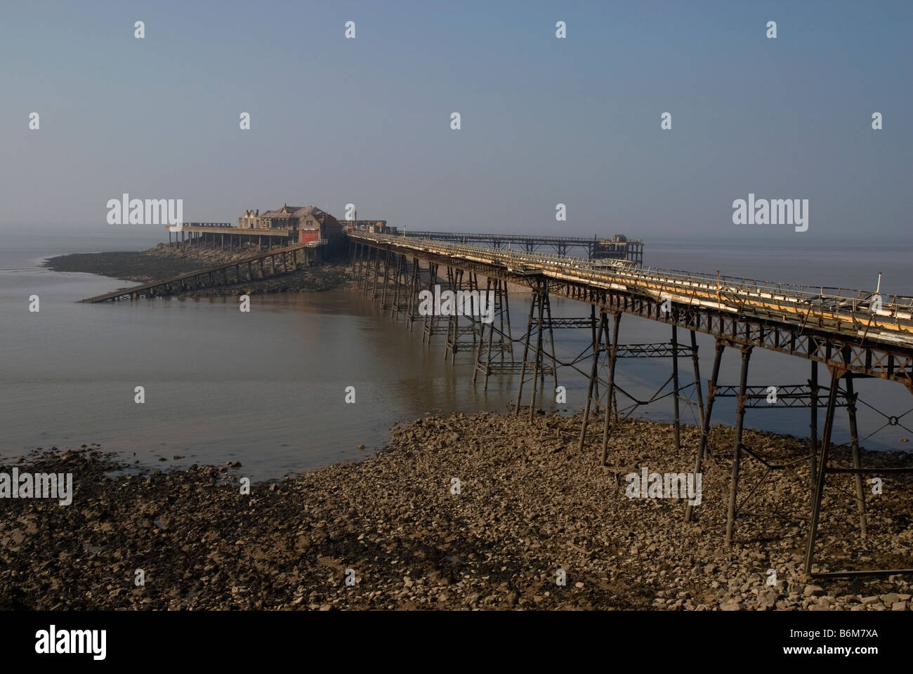Birnbeck Pier, Weston-Super-Mare, Somerset, England. Stock Photo