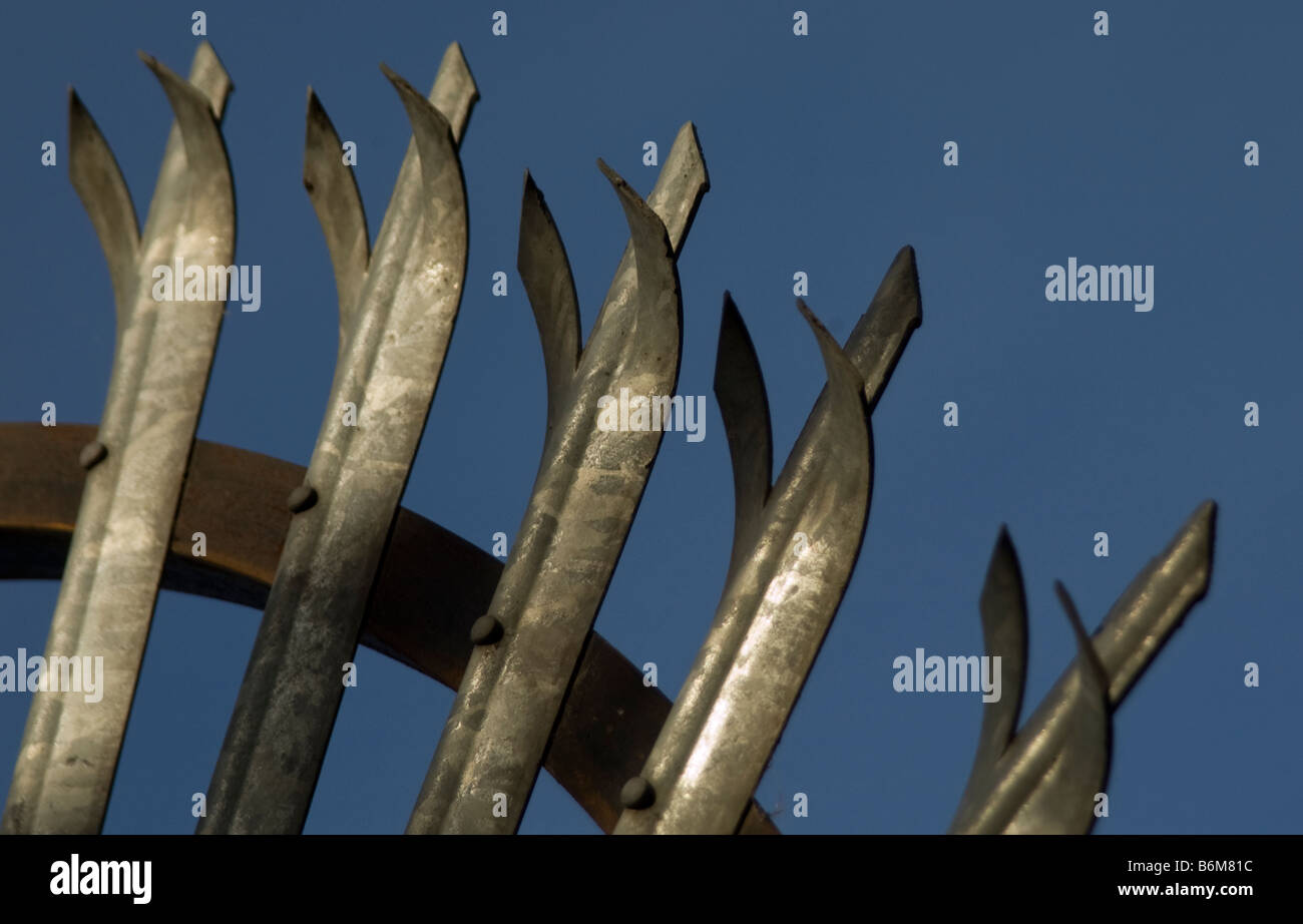 Security fence Stock Photo