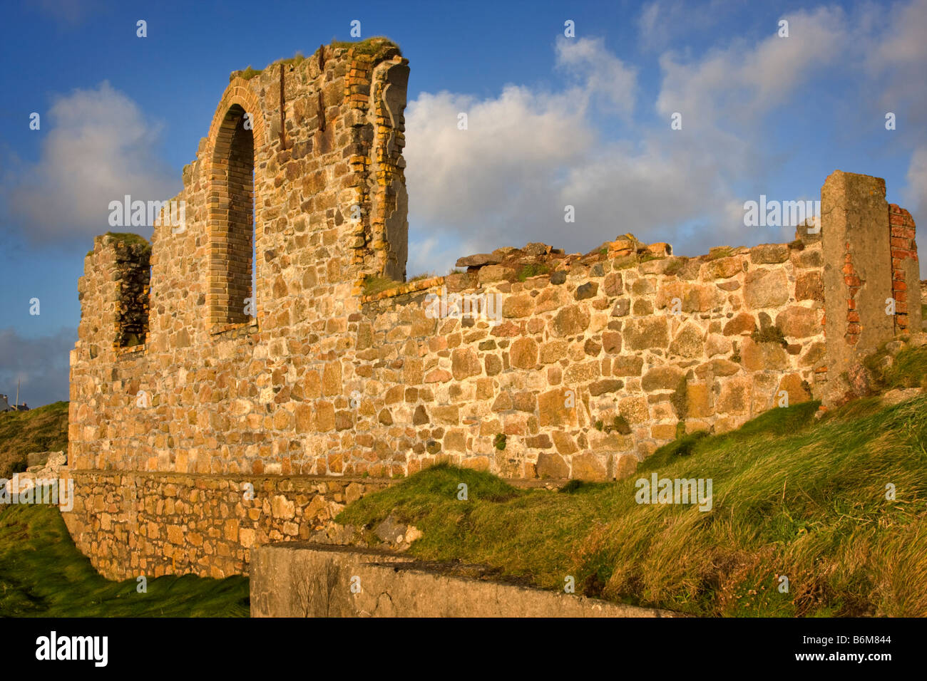 Ruins of a derelict building at the abandoned tin mine of Botallack