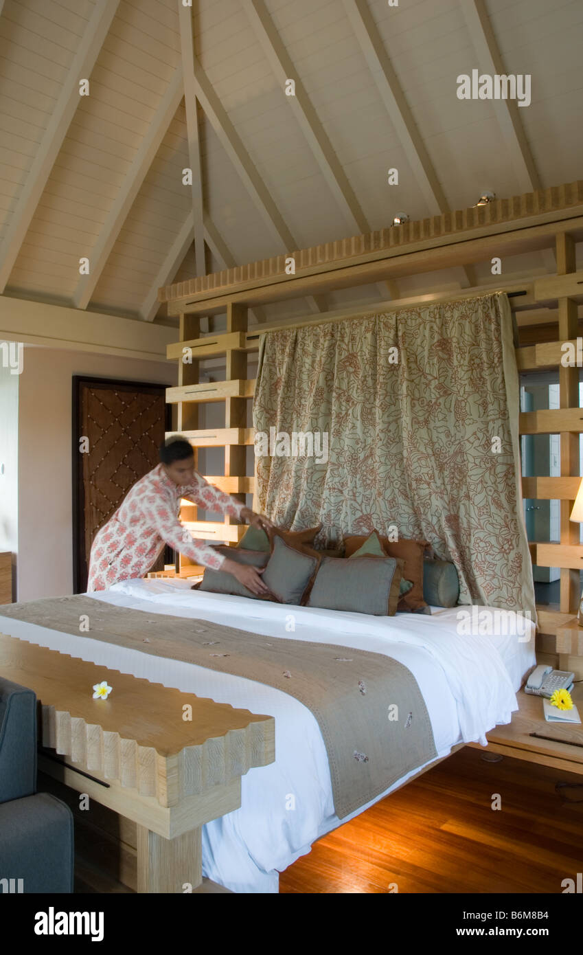Oberoi Hotel Mauritius Royal Villa travel Pointe Aux Piments Stock Photo