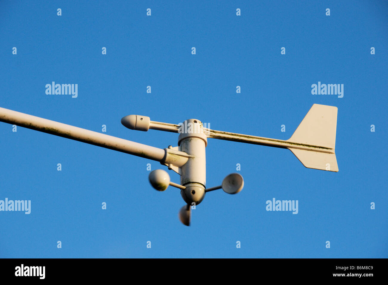 Anemometer and wind vane, North Wales Stock Photo