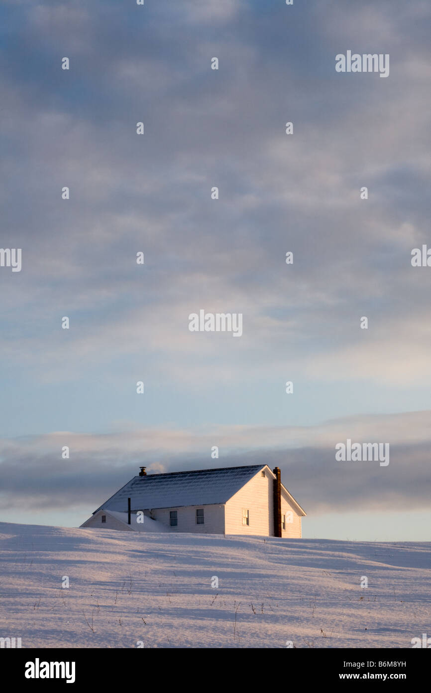 Wintry Weather Snow Scenic Farm Country Mohawk Valley New York