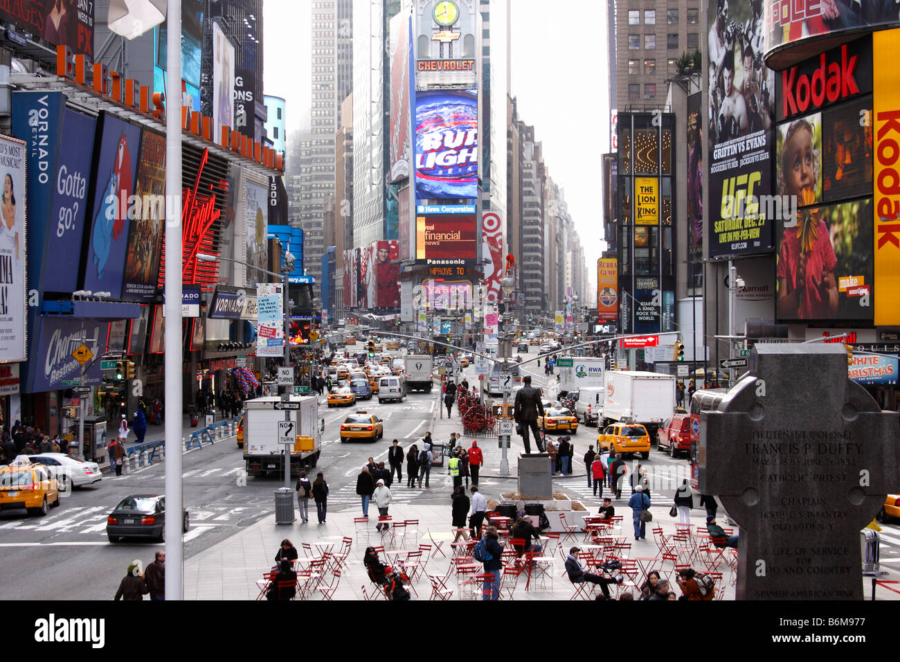 World famous Times Square, Manhattan, New York City, USA Stock Photo