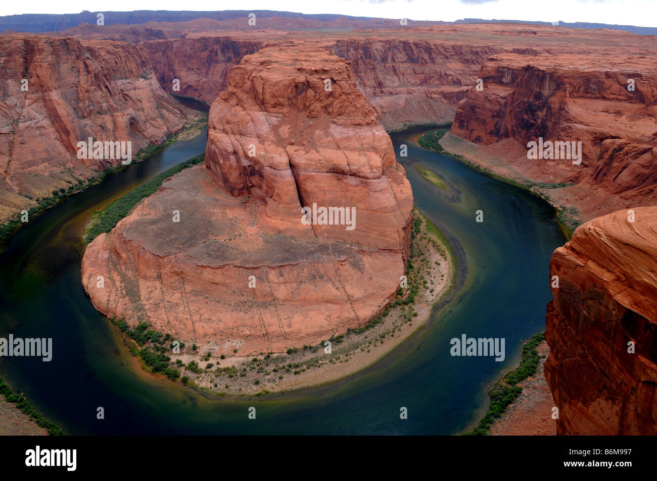 Horseshoe Bend Page Arizona Stock Photo