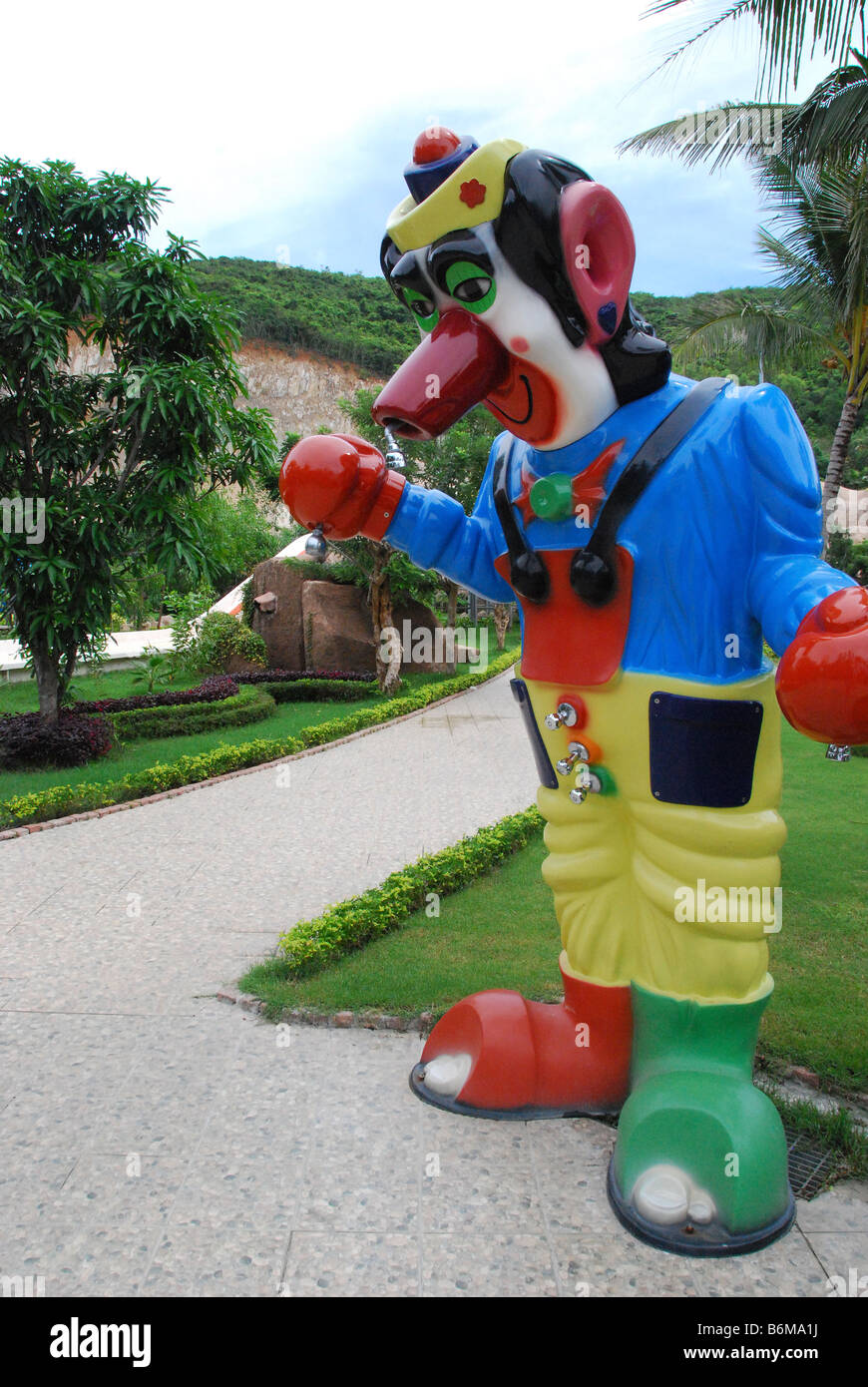 Cartoon character, Vin Pearl Amusement Park, Nha Trang, Vietnam Stock Photo