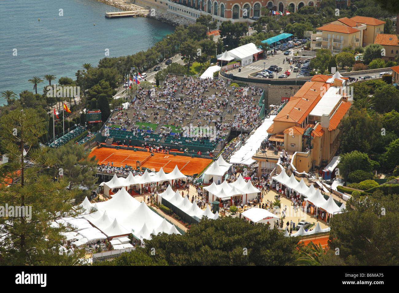 Monte Carlo Masters tennis tournament, Roquebrune-Cap-Martin, France Stock  Photo - Alamy