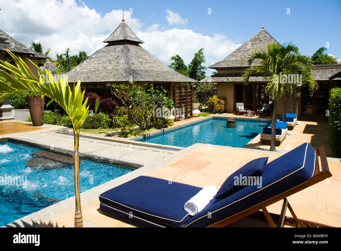 Hotel Taj Exotica Resort Spa in Flic en Flac MAURITIUS ISLAND Stock Photo