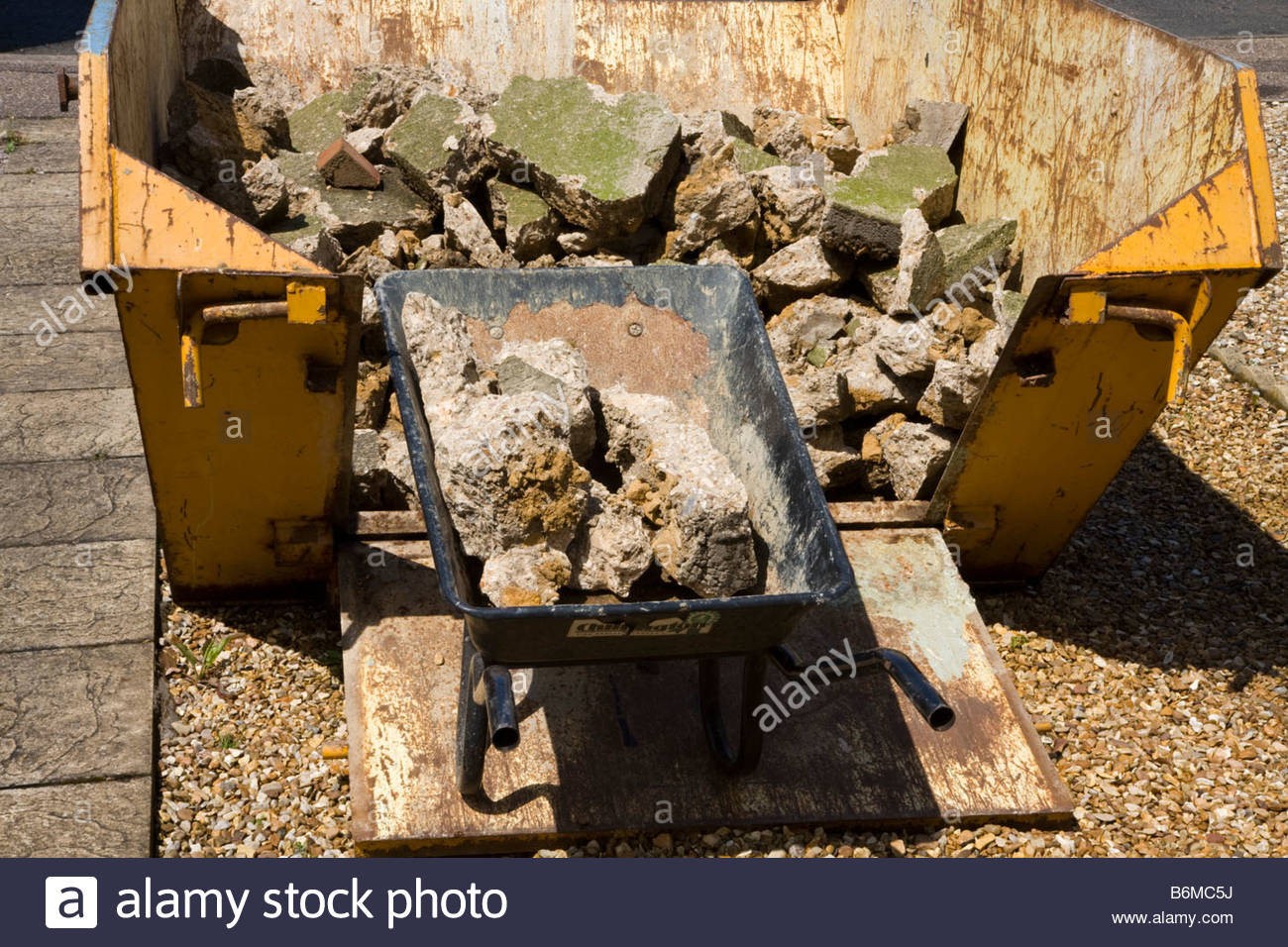 Concrete Skip Stock Photos & Concrete Skip Stock Images Alamy