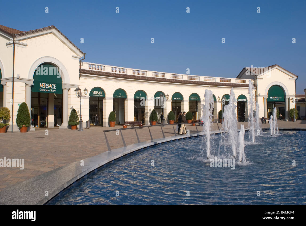 Serravalle Scrivia outlet shopping center Alessandria Piedmont Italy Stock  Photo - Alamy