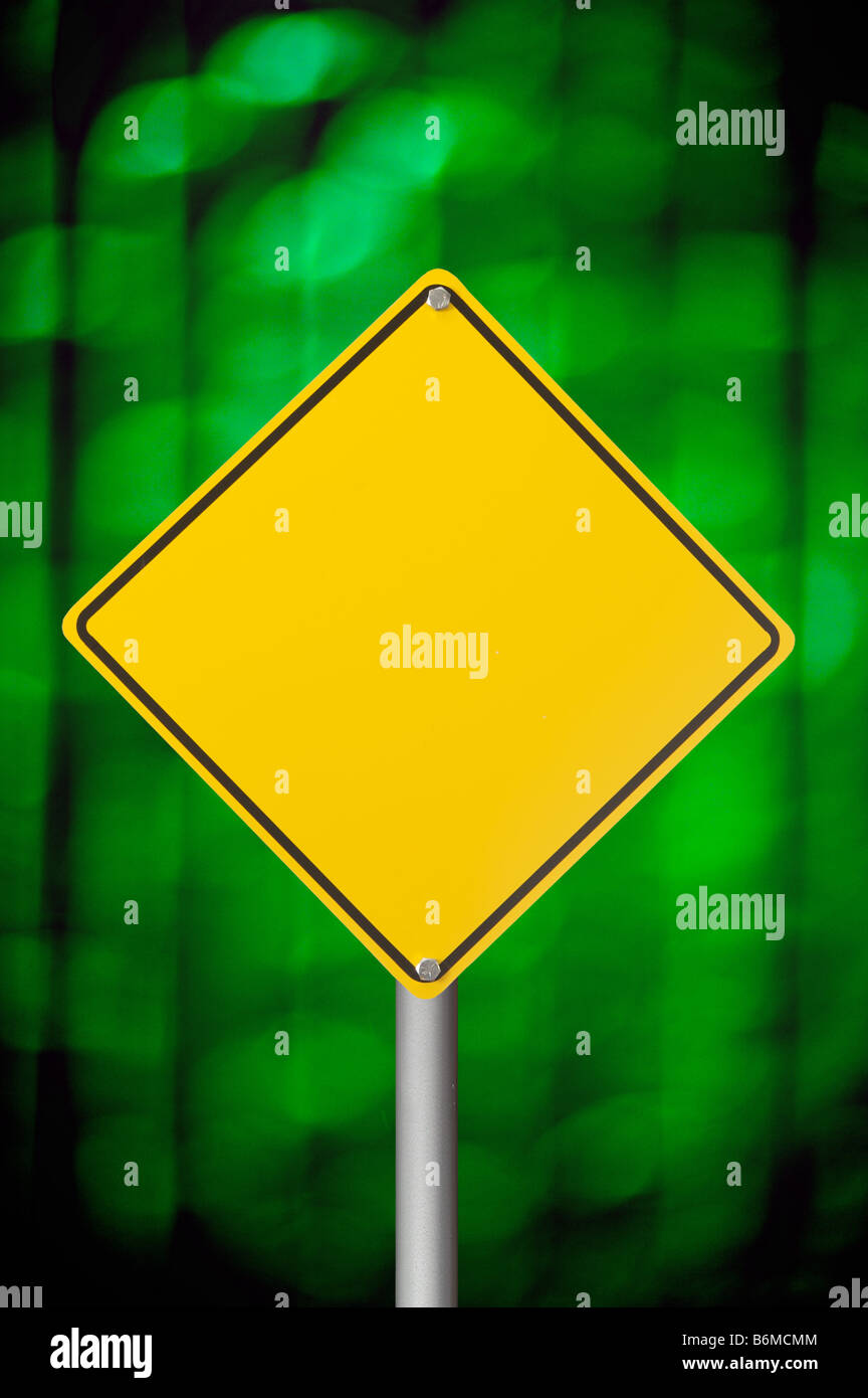 blank warning sign Stock Photo - Alamy