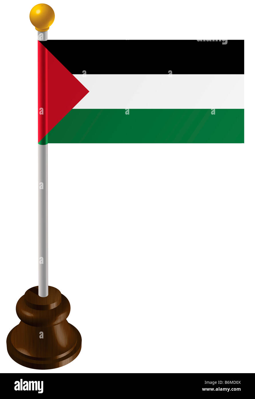 Palestine flag as a marker Stock Photo