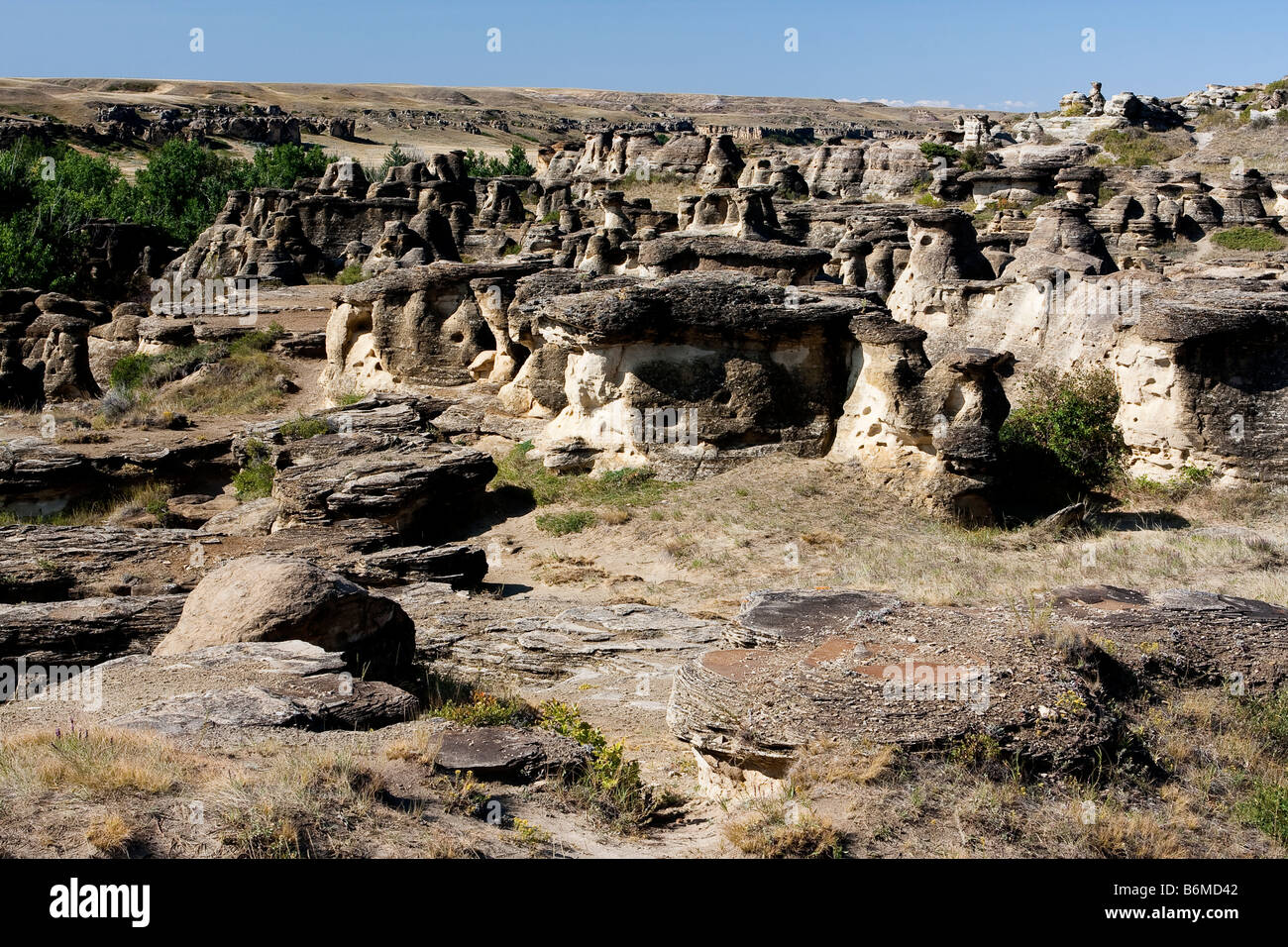 Writing on stone provincial park stock photo alamy
