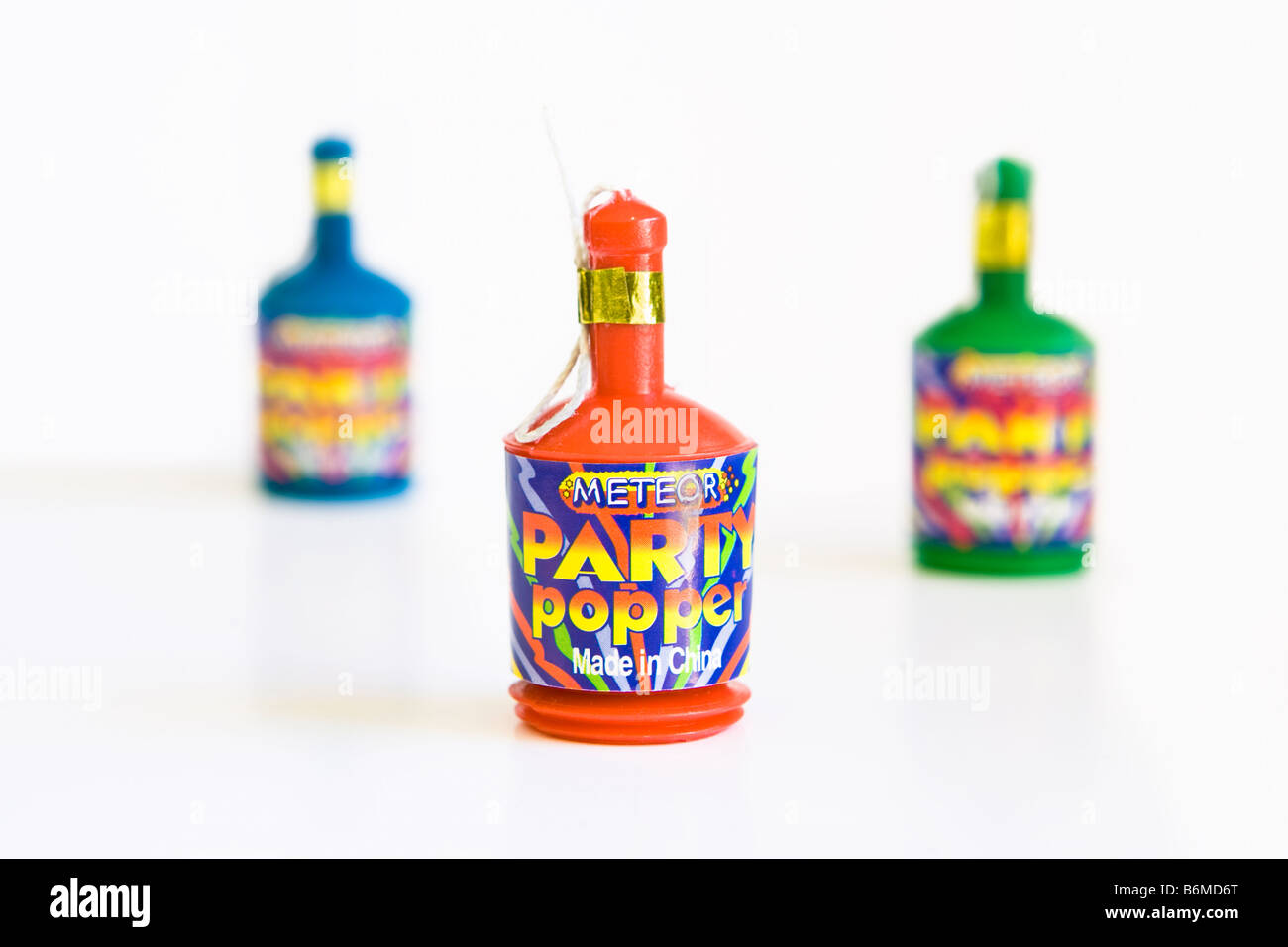 Party Poppers Stock Photo