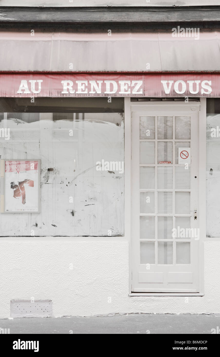 Bar Rendez Vous under renovation. Stock Photo