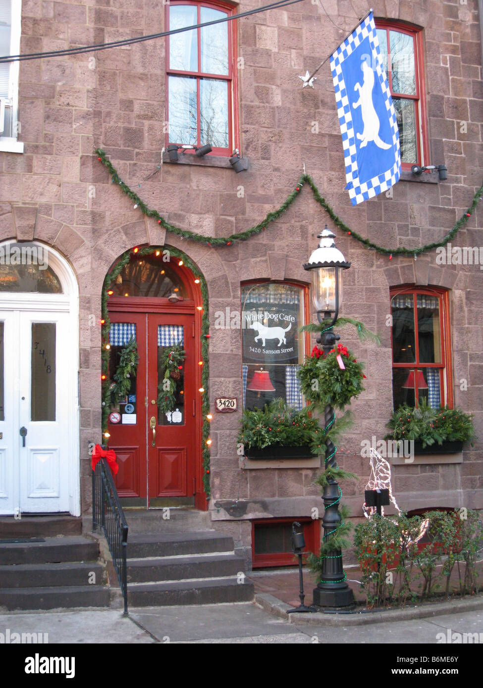 White Dog Cafe Sansom Street Philadelphia Pennsylvania USA Stock Photo