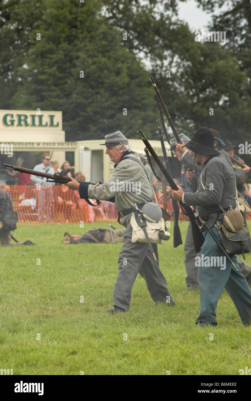 Soldiers of the Confederacy - Borde Hill Country Fair, West Sussex. Stock Photo