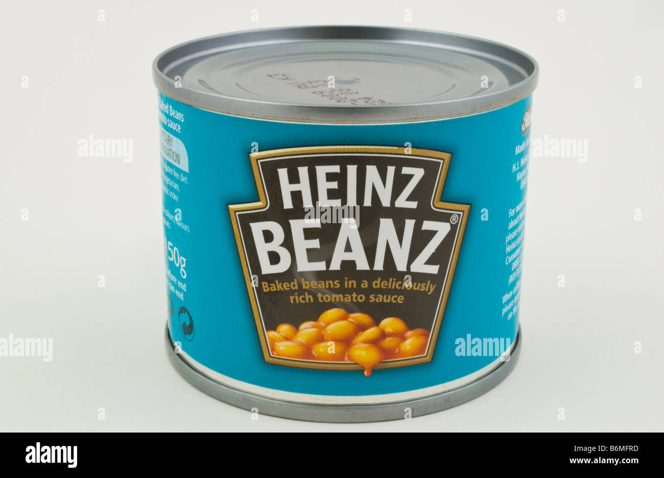 Can of Heinz Beanz in tomato sauce sold in the UK Stock Photo