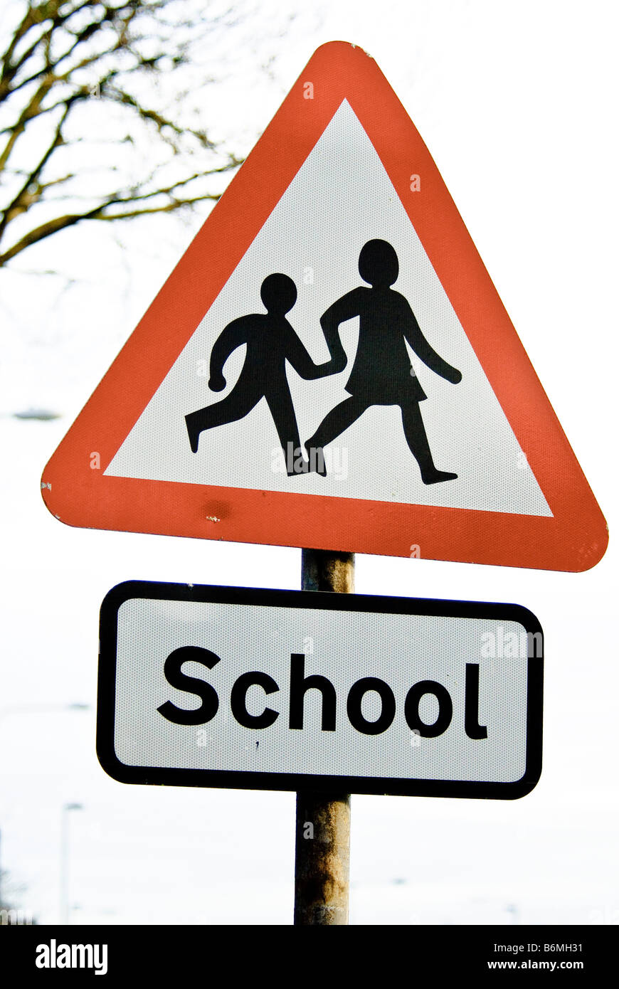 School Crosswalk Road Sign School Crosswalk Road Sign