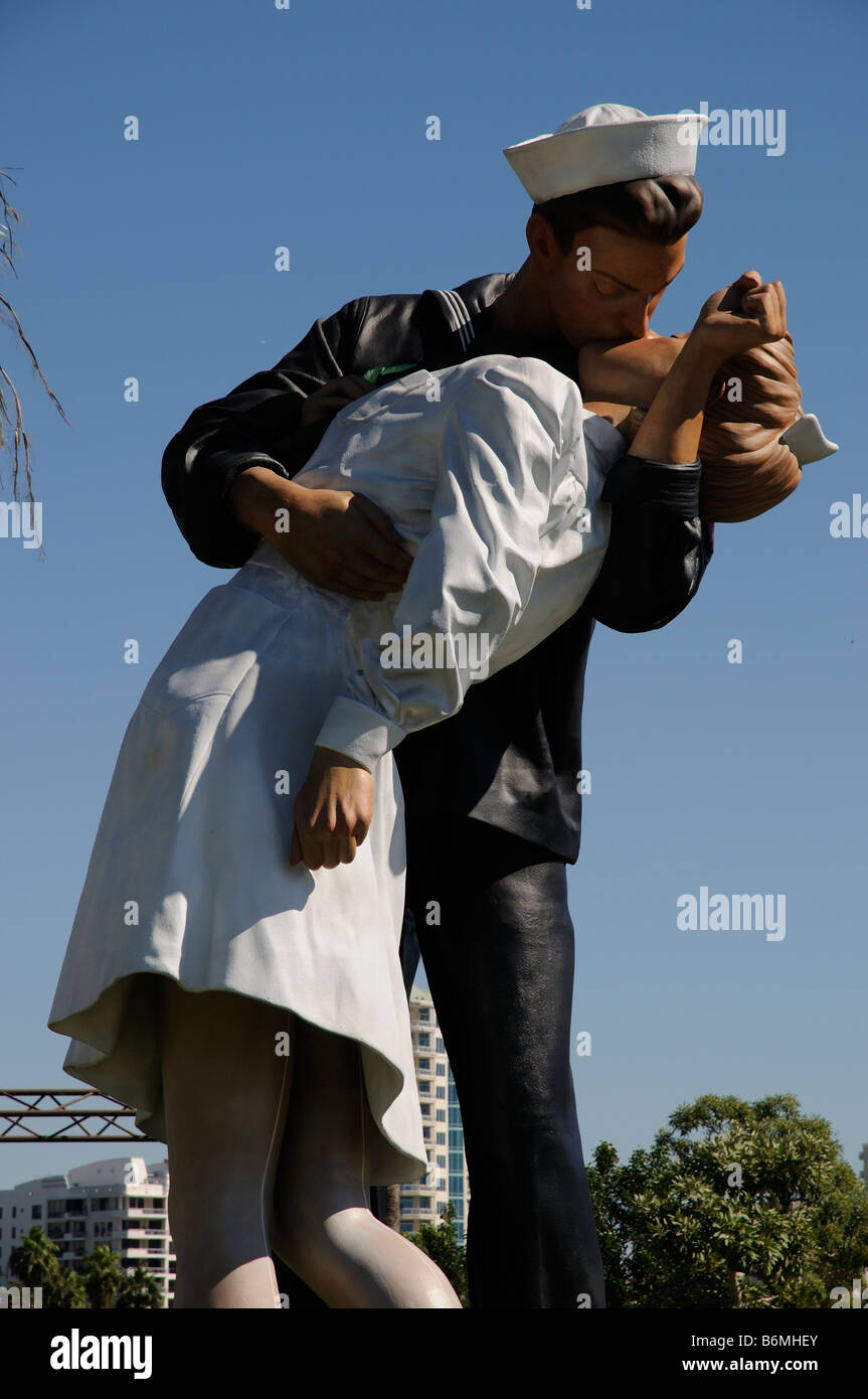 J Seward Johnsons painted aluminum sculpture called Unconditional