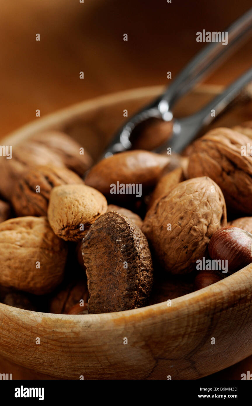 Mixed nuts in bowl Stock Photo Alamy
