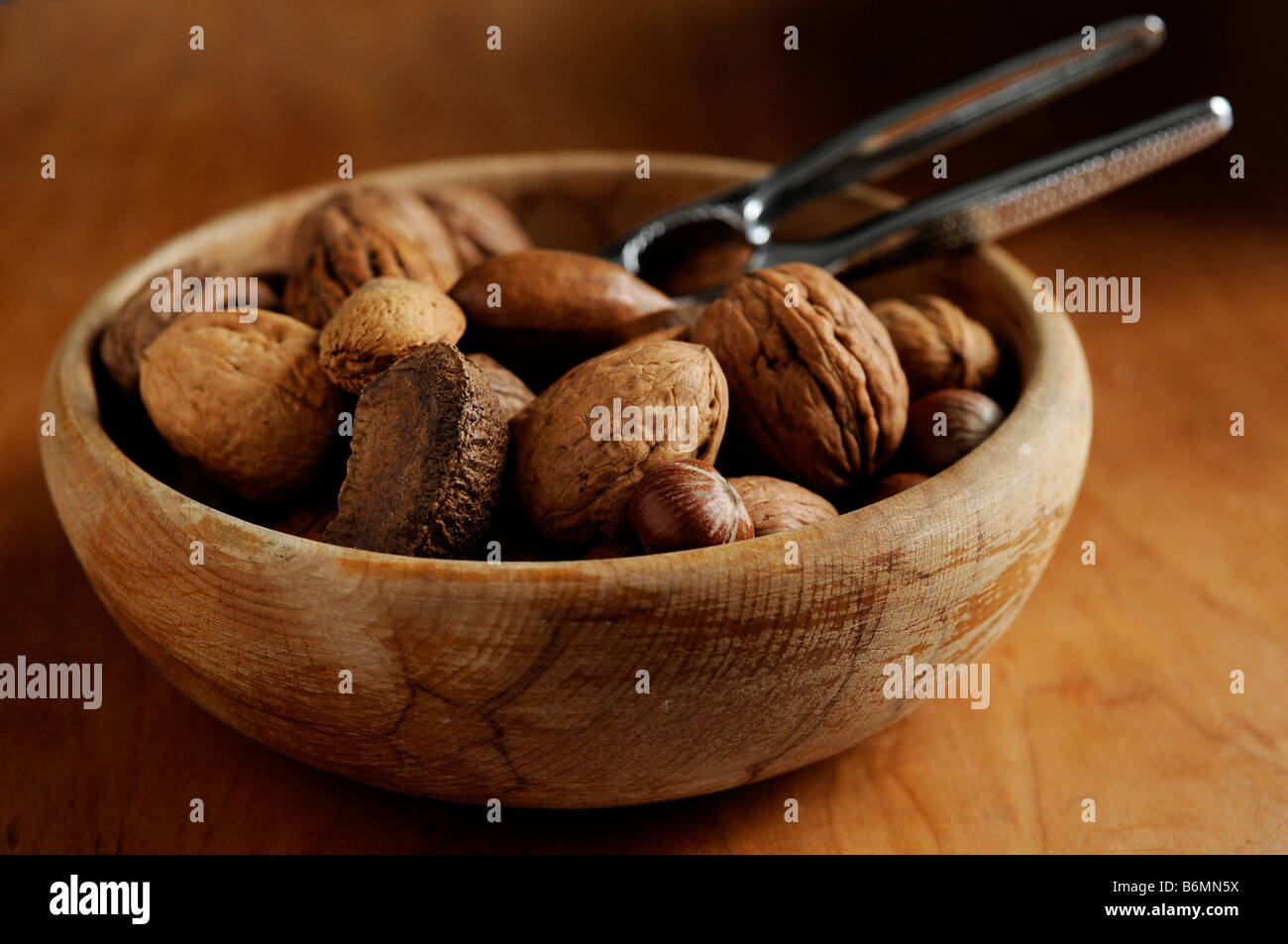 Mixed nuts in bowl Stock Photo Alamy
