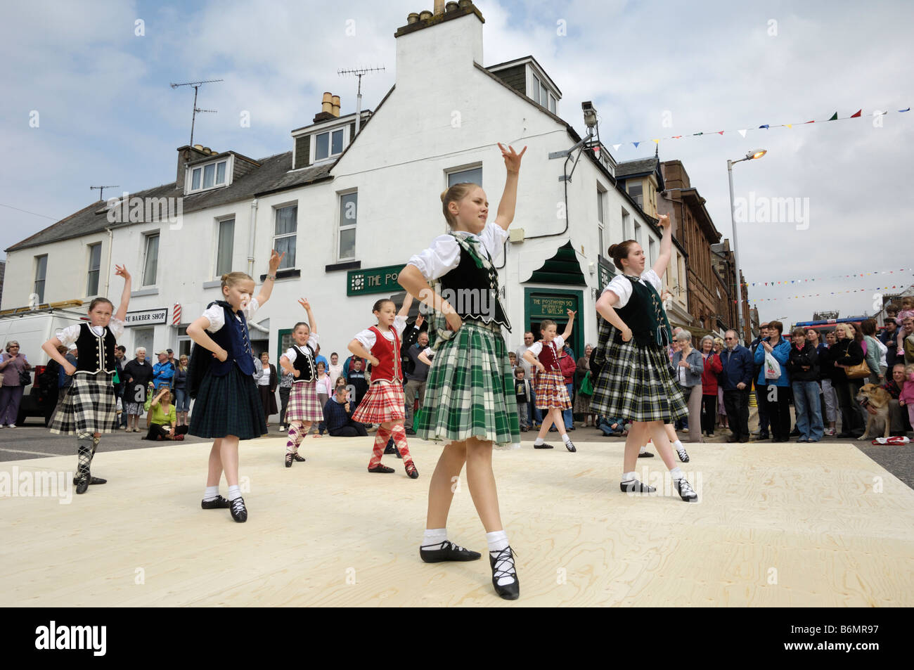 Traditional Scottish Dancing at Castle Douglas Food Town Day, Dumfries