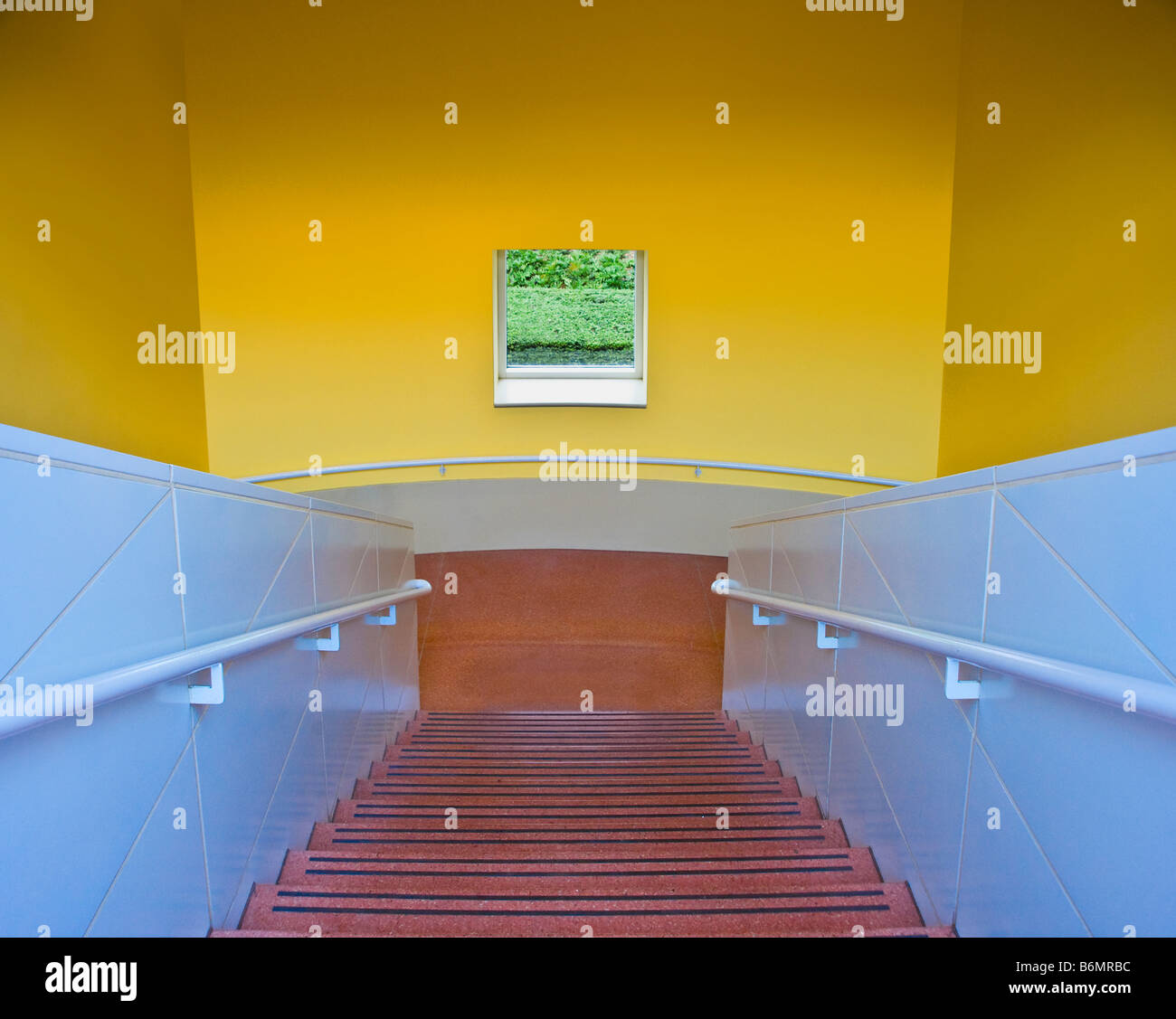 Colorful Stairwell USA Stock Photo Alamy