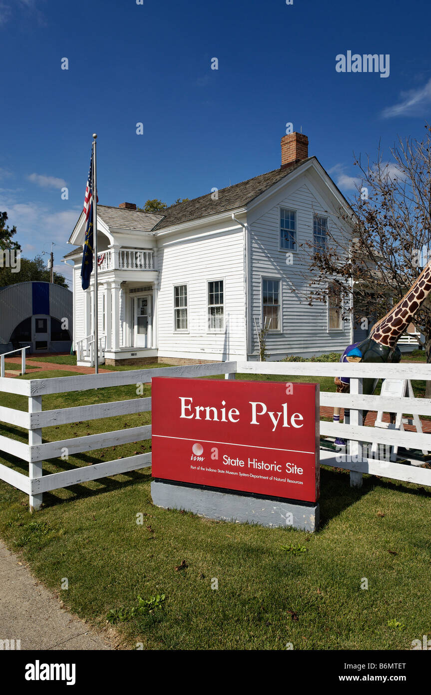 Ernie Pyle State Historic Site in Dana Indiana Stock Photo Alamy