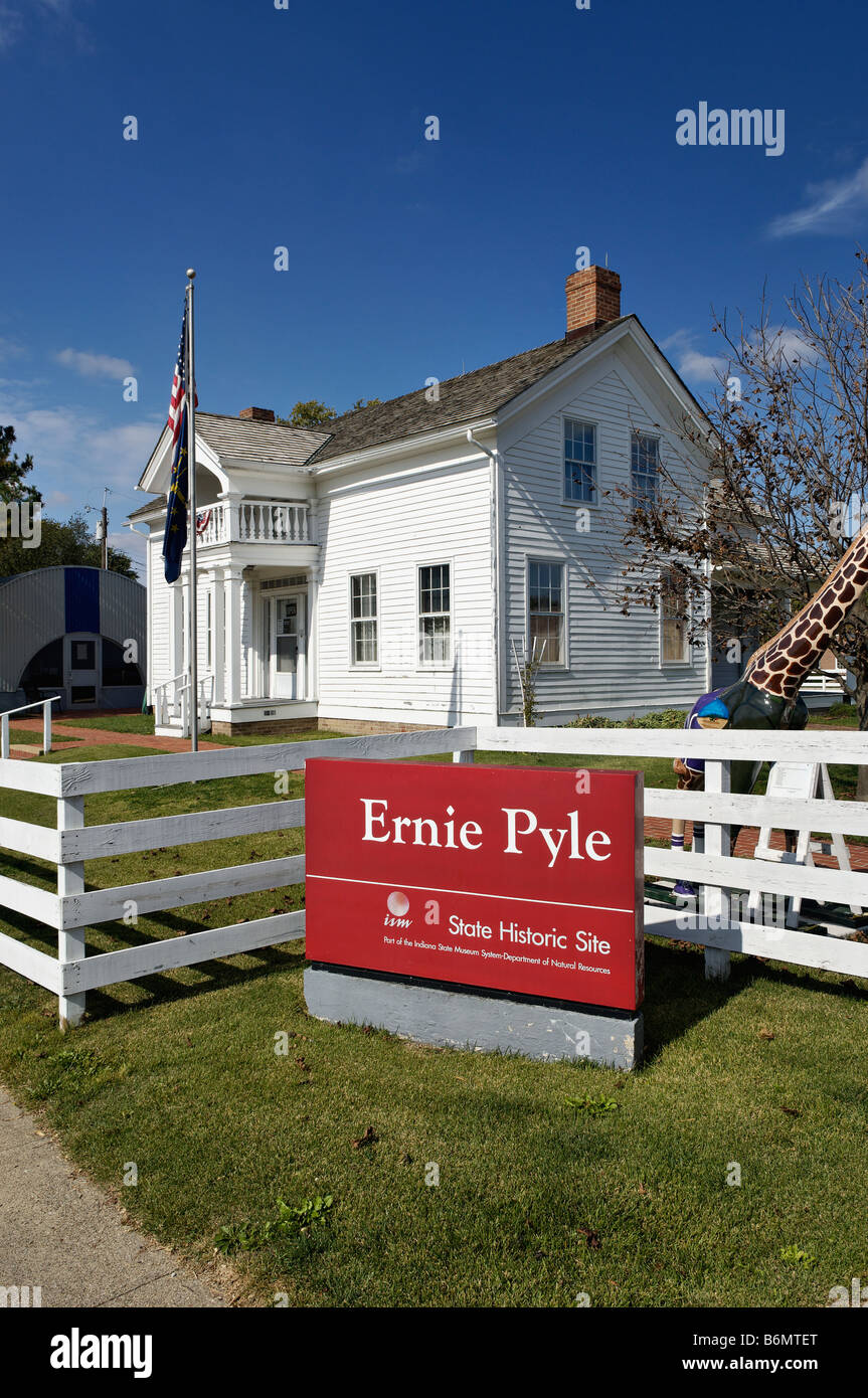 Ernie Pyle State Historic Site in Dana Indiana Stock Photo