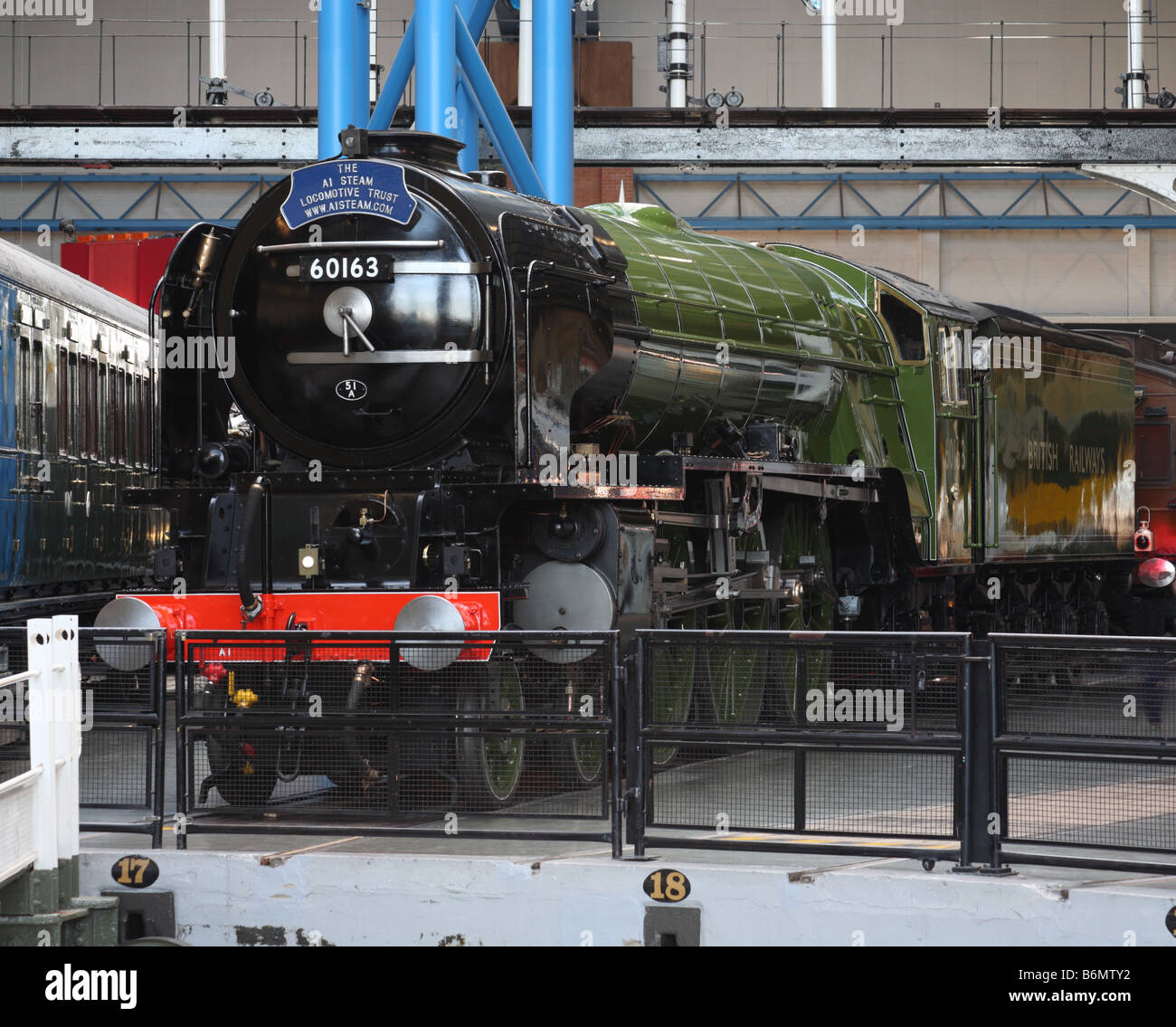 Steam Locomotive Tornado at the National Railway Museum, York, England, UK Stock Photo