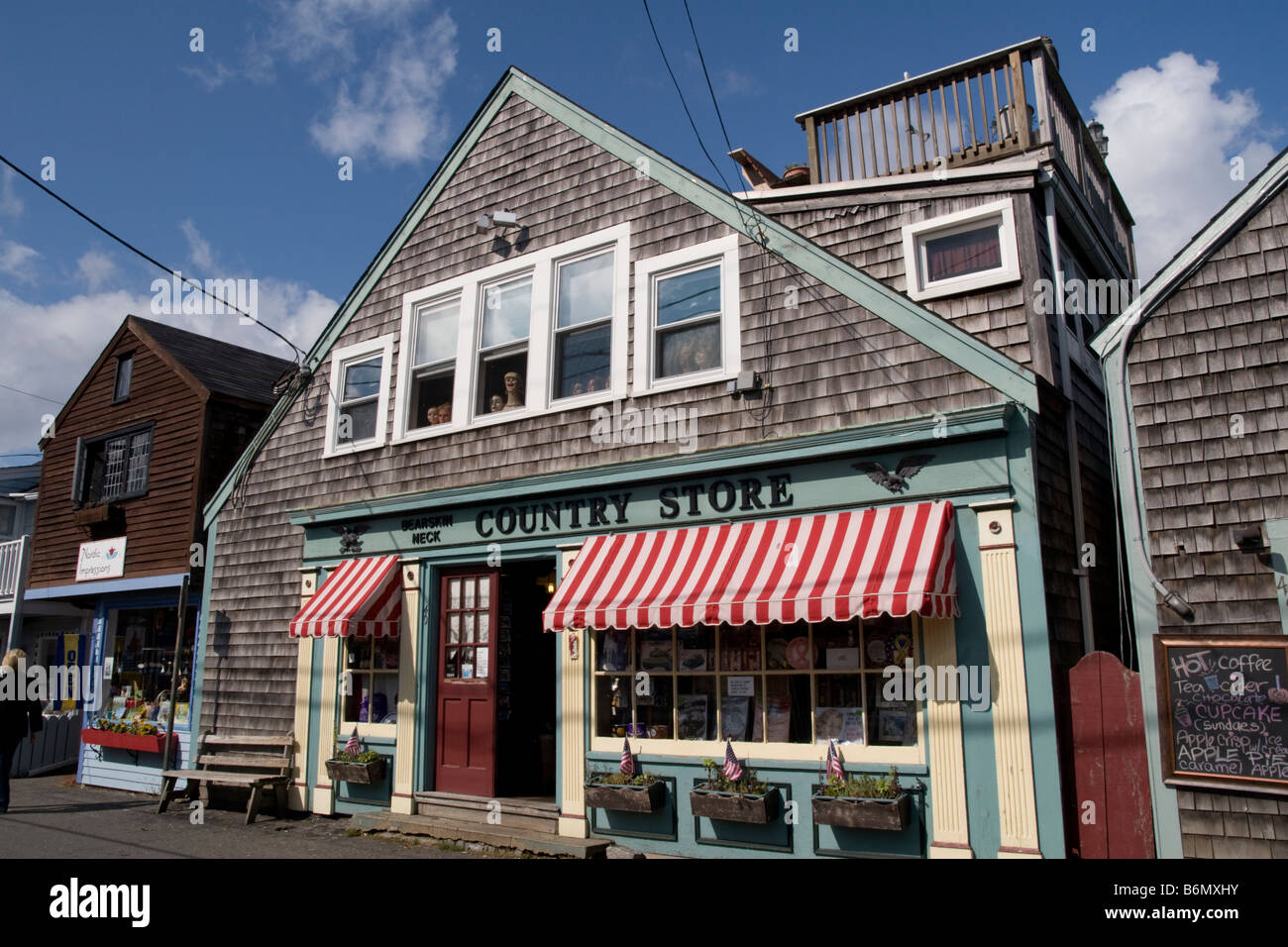 Fishermens Cottage converted to tourist shops at Bearskin Neck Rockport