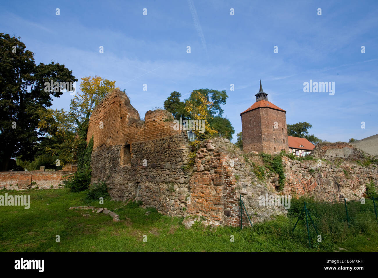 The castle of Beeskow from the year 1272 Stock Photo