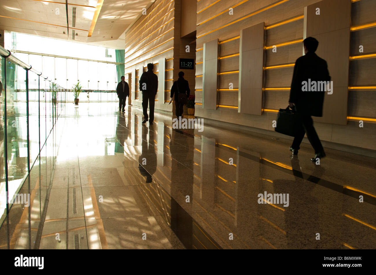 International Commerce Centre Hong Kong Lobby Stock Photo
