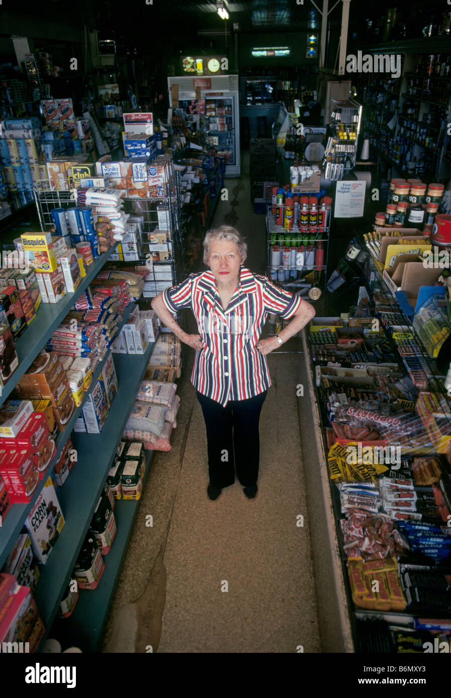 The owner of a country general store and mercantile in Magdalena New Mexico Stock Photo Alamy