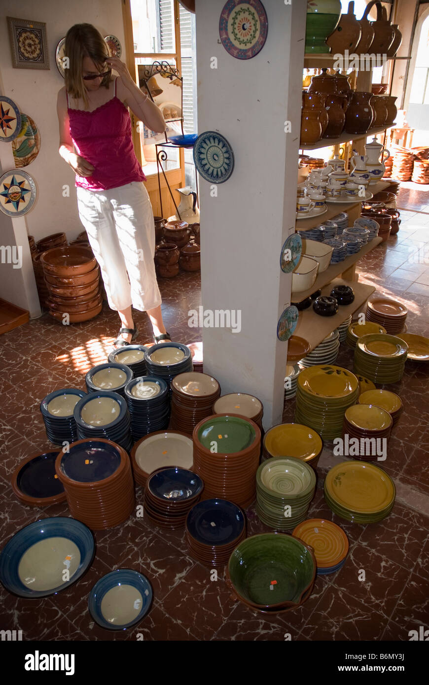 Pottery in Sa Pobla Mallorca Spain Stock Photo Alamy