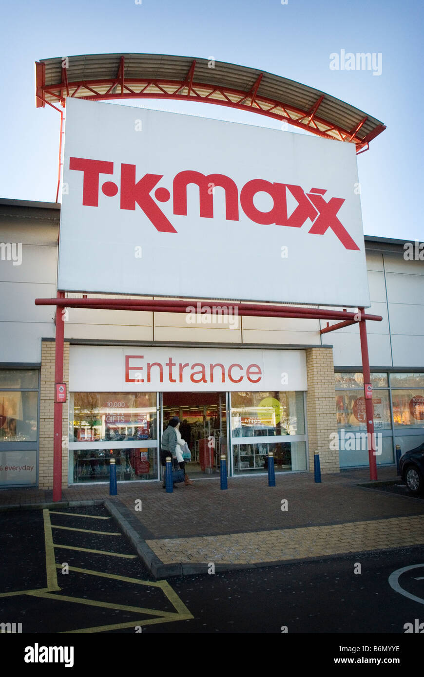A branch of T-K Maxx at Foster Square Retail Park Bradford Stock Photo