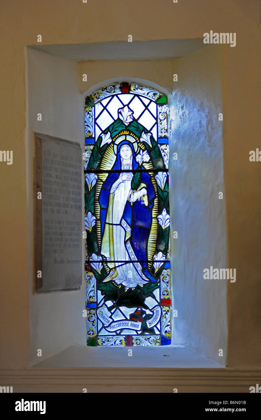 Stained Glass window in a church Stock Photo - Alamy