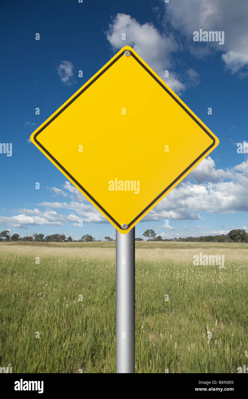 blank warning sign Stock Photo - Alamy