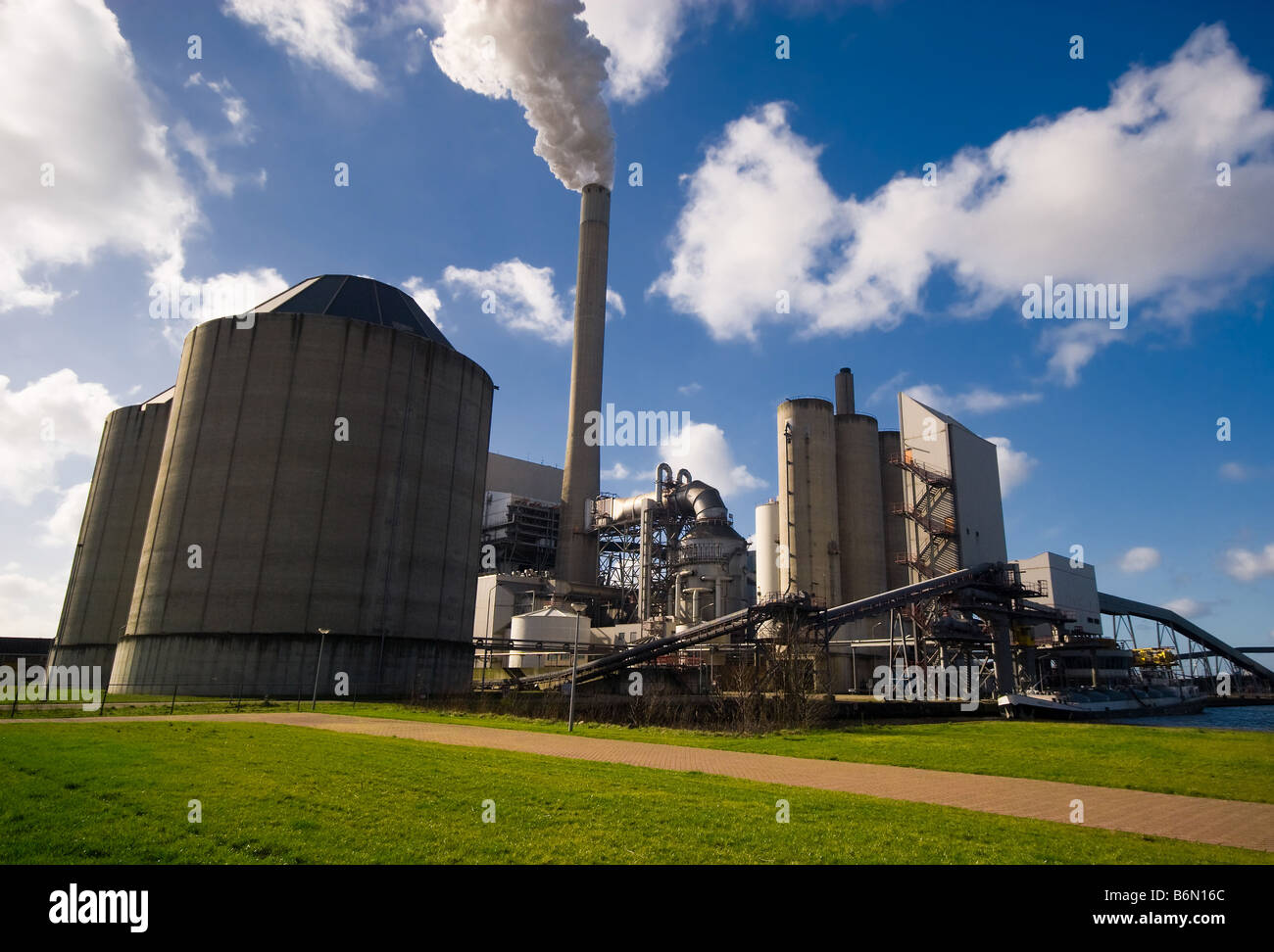 power plant in amsterdam the netherlands Stock Photo - Alamy