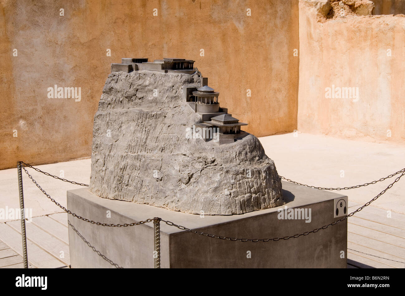 Replica of Masada Herod's Palace,Masada National Park,Israel,Asia Stock Photo