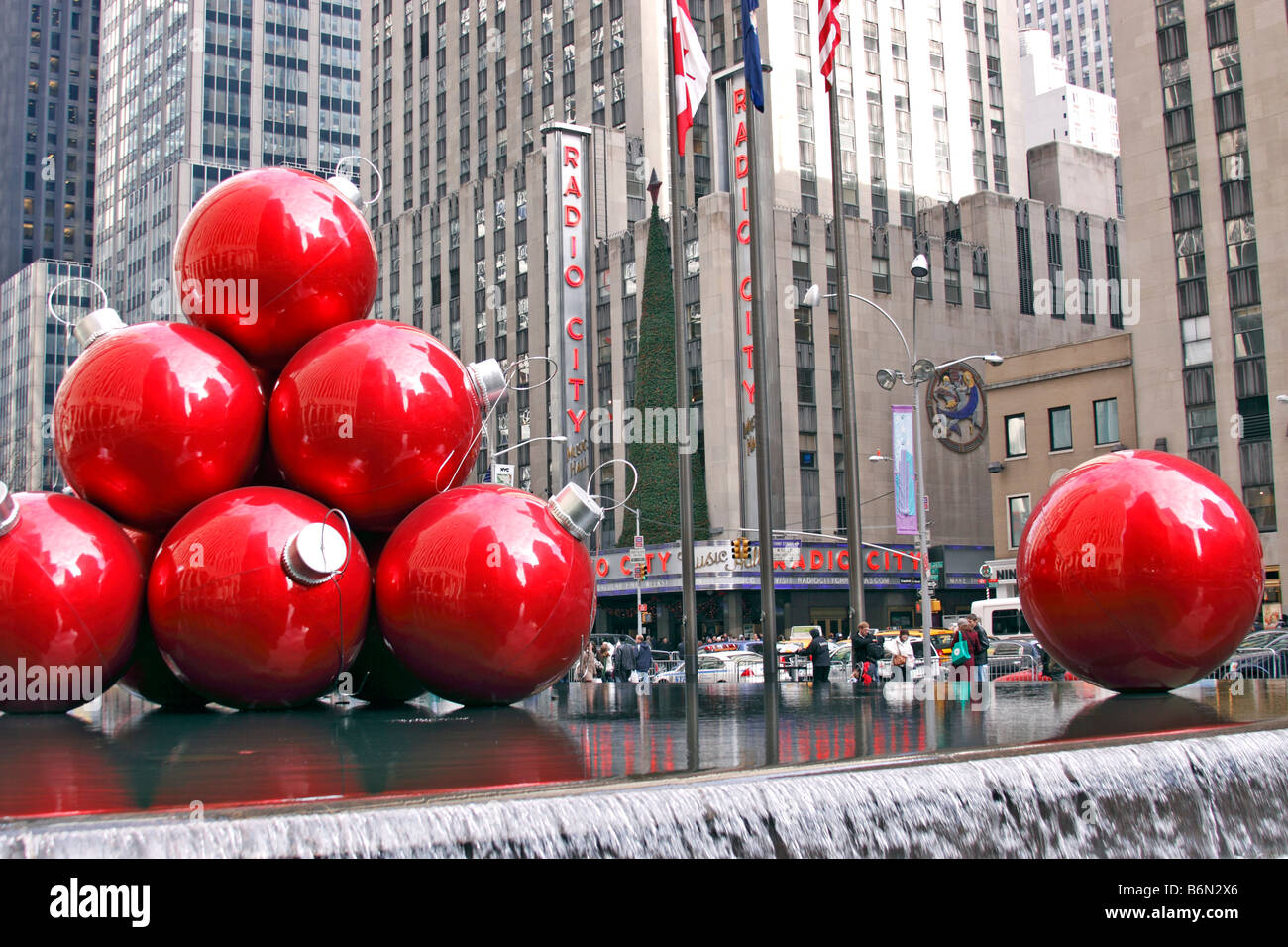 World famous Radio City Music Hall, home of the Rockettes, Manhattan, New York City, USA Stock