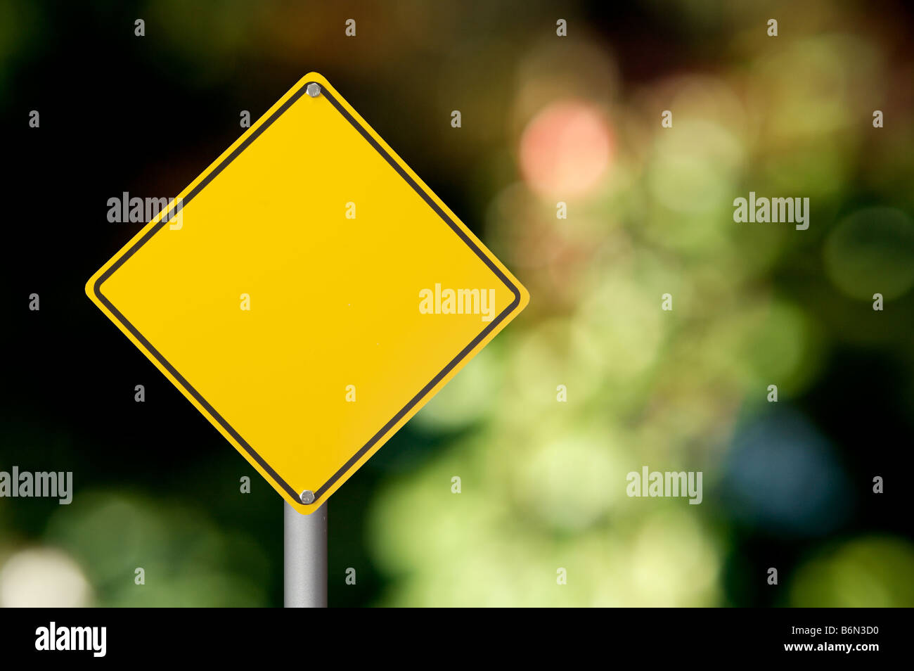 blank warning sign Stock Photo - Alamy