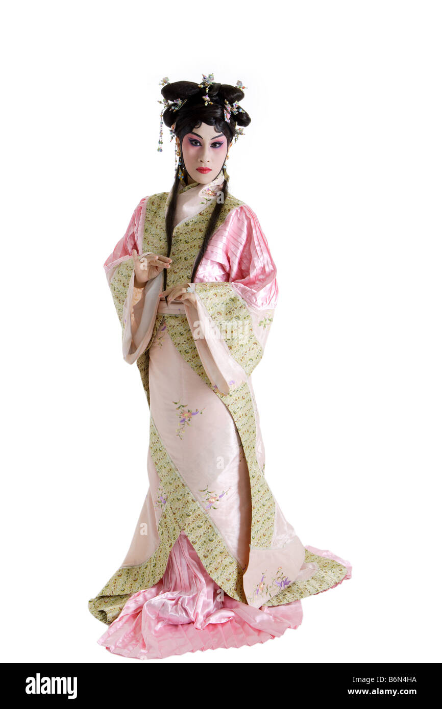 Chinese traditional opera character posing Stock Photo