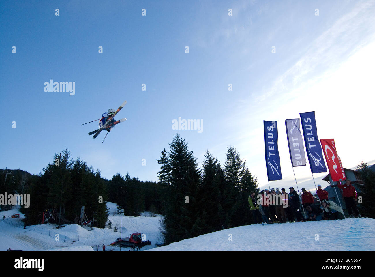 Athlete competing at the Telus World Ski and Snowboard Festival in