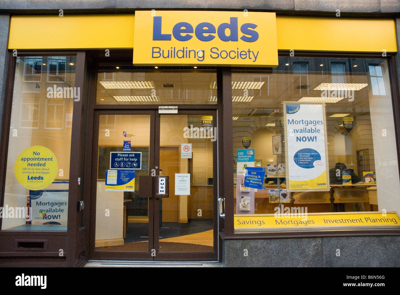 A Branch Of The Leeds Building Society Stock Photo Alamy