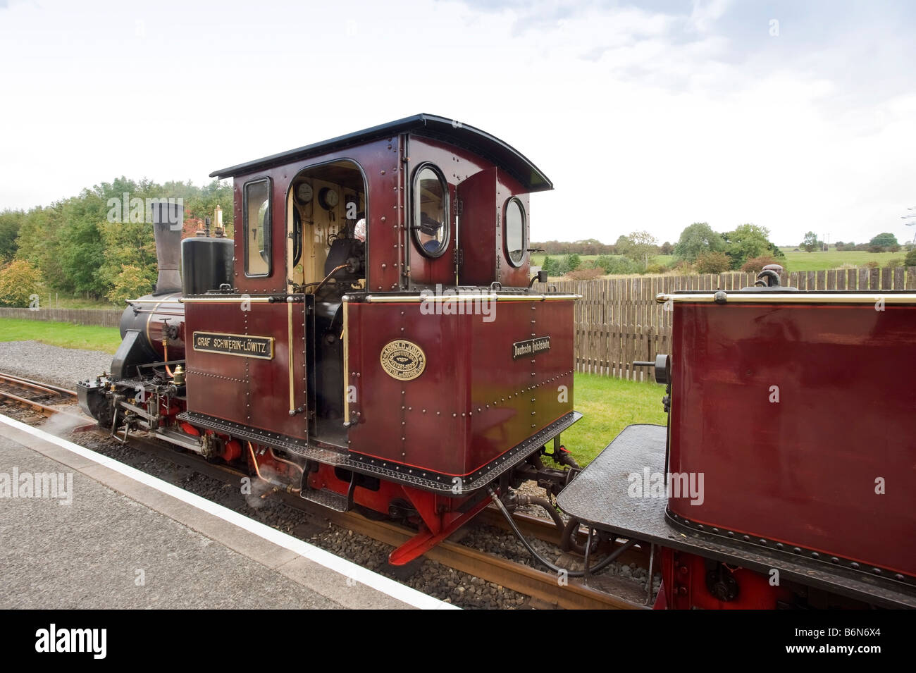 the brecon mountain railway pant station merthy tydfil powys wales uk gb eu Stock Photo