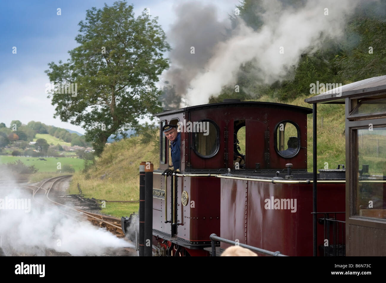 the brecon mountain railway pant station merthy tydfil powys wales uk gb eu Stock Photo